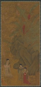 Promenading Ladies, Sannsynligvis Yuan-dynastiet, 1300-tallet. av Unbekannt