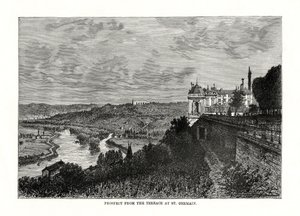 Prospekt fra terrassen i St Germain, Frankrike, 1879 av Unbekannt