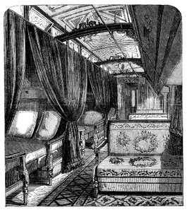 Pullman sovevogn på Union Pacific Railroad, c1869 av Unbekannt