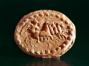 Quadriga, Kerkouane, Tunisia, 3. århundre f.Kr av Unbekannt