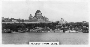 Quebec fra Levis, Canada, ca 1920-tallet av Unbekannt