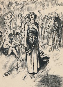 Dronning Boadicea og hennes soldater, c1907 av Unbekannt