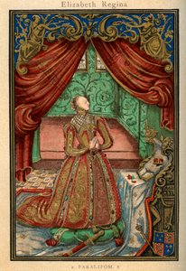 Dronning Elizabeth I ved bønn, 1569, 1893 av Unbekannt
