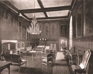 Dronning Elizabeths rom i Penshurst Place, Kent, 1894. av Unbekannt