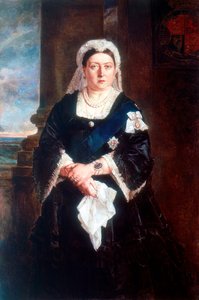 Dronning Victoria, ca 1880 av Unbekannt
