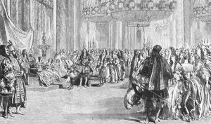 Queen Victorias Restoration Costume Ball i Buckingham Palace, 6. juni 1845, 1901. av Unbekannt