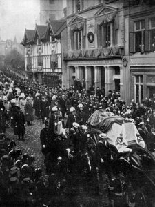 Dronning Victorias begravelsesprosesjon, 1901 av Unbekannt