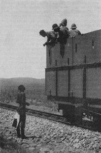 Spørre en Zulu til boernes oppholdssted, 1902 av Unbekannt