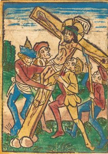 Å reise korset, ca. 1490. av Unbekannt