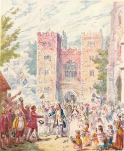 Randulph Crews ekteskap med Hilda i Lambeth Church, 1842, 1903. av Unbekannt