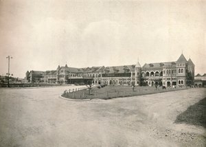 Rangoon jernbanestasjon, 1900. av Unbekannt