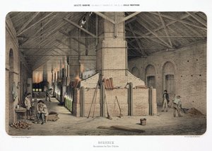 Råmaterialebehandling, metallurgi Schlesiske ovner i Borbeck, Tyskland av Unbekannt