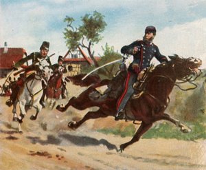 Rekognoseringsritt av grev Zeppelin ved Schirlenhof, 26. juli 1870, 1936. av Unbekannt