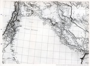 Rennells kart over den syriske ørkenen, datert 1809, publisert 1831 1937 av Unbekannt