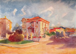 Bosted til H.E. Dr. Pedro de Toledo, tidligere landbruksminister, Avenida Beira Mar, 1914 av Unbekannt