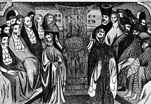 Resignasjon av Richard II, 1399, c1902-1905 av Unbekannt