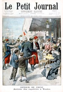 Retur fra Kina, Repatriatens ankomst, Toulon, 1901 av Unbekannt