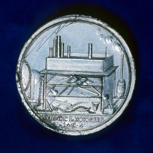 Baksiden av minnemedaljen for Joseph Priestley, engelsk kjemiker, 1803 av Unbekannt