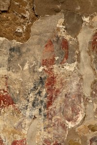 Ribelles. Kirken. Interiør. Apsiden. Veggmaleriene. Detalj. romansk. av Unbekannt