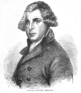 Richard Brinsley Sheridan , irsk dramatiker, poet og politiker, c1875 1878 av Unbekannt
