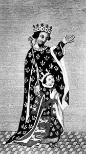 Richard II og hans far, den svarte prinsen, 1300-tallet, 1910 av Unbekannt