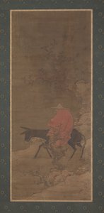 Å ri gjennom snø på jakt etter plommeblomster, Ming- eller Qing-dynastiet, 1600-tallet. av Unbekannt