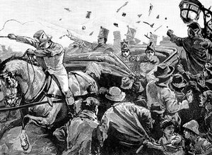 Opptøyer i Montreal, Canada, 1849, 1900 av Unbekannt