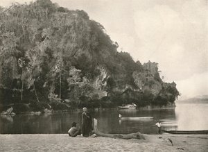 River Scene - The Second Defile, nær Bhamo, 1900. av Unbekannt