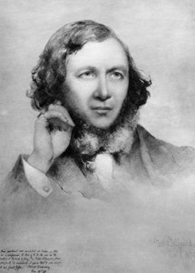Robert Browning , britisk poet, 1859 av Unbekannt
