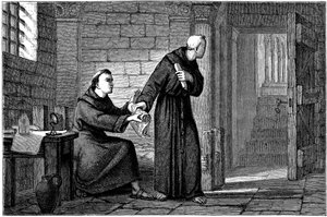 Roger Bacon , engelsk eksperimentell vitenskapsmann, filosof og fransiskanerbrødre av Unbekannt