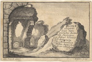 Roman Ruins, andre versjon av tittelsiden, ca. 1650. av Unbekannt