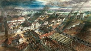 Romersk fort i London, c122 e.Kr av Unbekannt