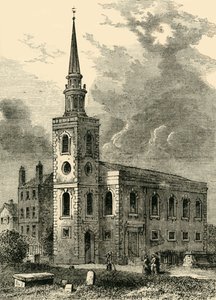 Rotherhithe kirke, 1750, c1878. av Unbekannt