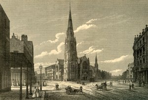Rowland Hills Chapel & Schools, Westminster Bridge Road, c1878. av Unbekannt