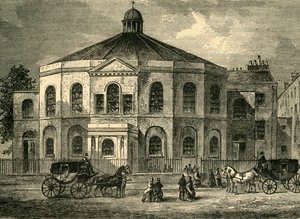Rowland Hills Chapel i 1814, c1878. av Unbekannt