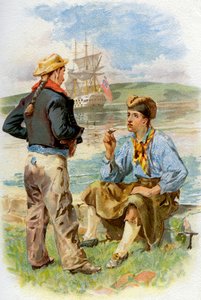 Royal Navy sjømenn, 1700-tallet c1890-c1893 av Unbekannt