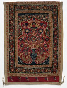 Kongelig rundt telt laget for Muhammad Shah veggpanel med ett panel B, 1834-1848. av Unbekannt