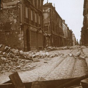 Rue Ceres, Reims, Nord-Frankrike, c1914-c1918. av Unbekannt