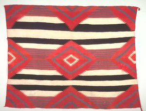 Teppe tredje fase Chief Blanket Style, Germantown Weaving, ca. 1890-1910. av Unbekannt