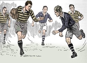 Rugbyfotball, 1937 av Unbekannt