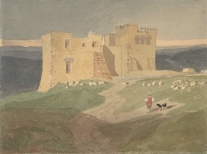 Ødelagt slott, 1802-42. av Unbekannt