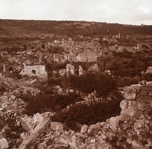 Ruiner, Anizy-le-Château, Nord-Frankrike, c1914-c1918 av Unbekannt