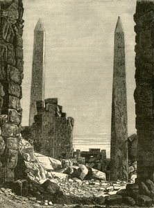 Ruiner ved Karnak, 1890. av Unbekannt