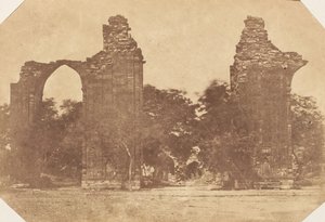 Ruiner ved Old Delhi, 1850-tallet. av Unbekannt