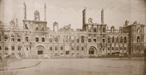Ruinene av Hotel de Ville, Paris, mai 1871 av Unbekannt
