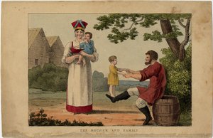 Russisk bondefamilie, 1810-årene av Unbekannt