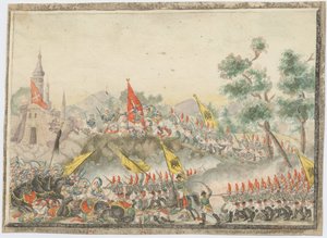Den russiske hæren fanget Izmail festning i 1790, 1829 av Unbekannt