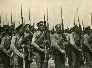 Russiske soldater, første verdenskrig, 1914, c1920. av Unbekannt