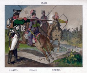 Russiske soldater fra 1813 1800-tallet av Unbekannt