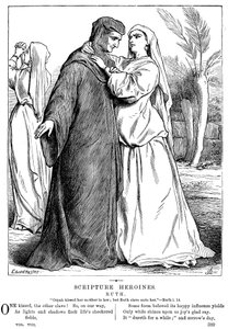 Ruth omfavner sin svigermor, 1873 av Unbekannt